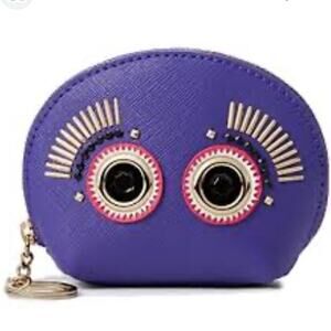 Kate Spade Liana Monster Purple Coin Purse NWT Retail $179